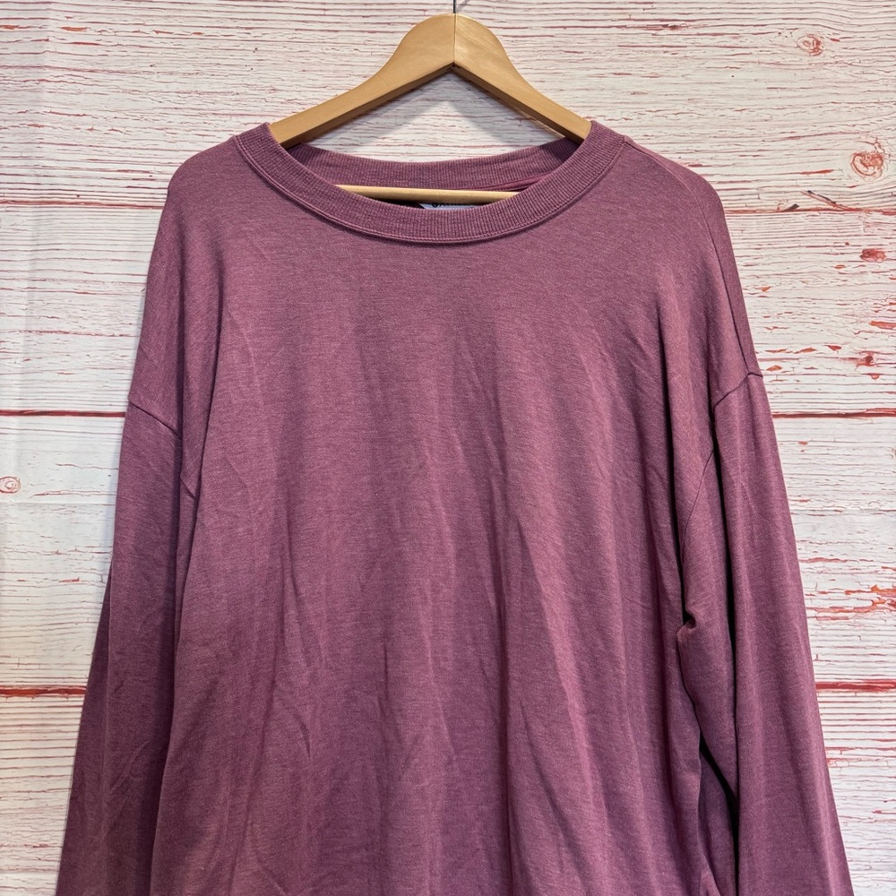 NWT Athleta Marina Saeatshirt in Tawny Rose Heather Sz L - Picture 5 of 14
